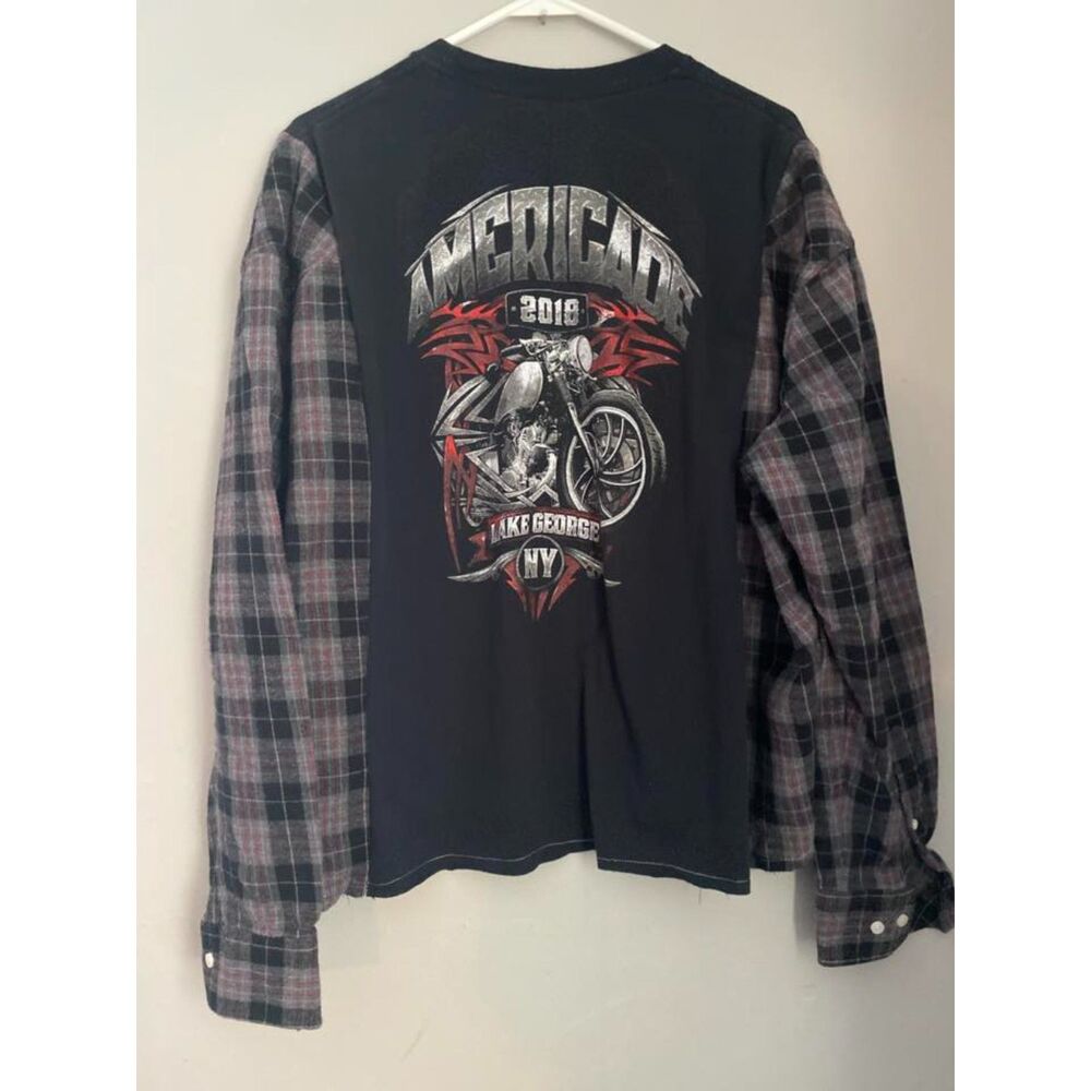 AMERICADE Flannel Tshirt/Sweatshirt, Lake George, 2018